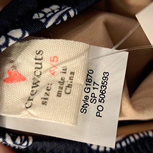 Crewcuts elephant design size 4-5, 1 piece swim suit New - Picture 4 of 5